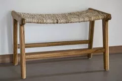 HKliving Lounge Ottoman Abaca/Teak -Bord Försäljningsbutik 0007 d3 9922website 1