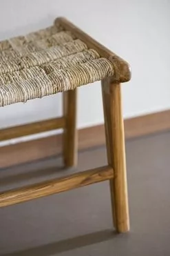 HKliving Lounge Ottoman Abaca/Teak -Bord Försäljningsbutik 0008 d3 9924website