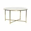 Hübsch Bord Rund Metall / Glas Vit / Mässing -Bord Försäljningsbutik 020612 scaled 1