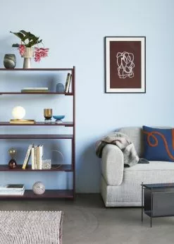 Hübsch Bokhylla Med 4 Hyllor Metall / Askröd -Bord Försäljningsbutik 021103 im ss20 02 1