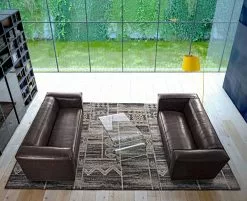 Bizzotto Dakota Sofa 3,5-seter Kunstskinn -Bord Försäljningsbutik 100932