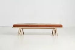 Woud Level Daybed Hvitpigmentert Eik Skinn Nougat -Bord Försäljningsbutik 101024 level oakgenova 2 1