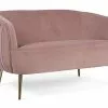 Bizzotto Linsay Sofa 2-seter Fløyel Flervalg -Bord Försäljningsbutik 102504