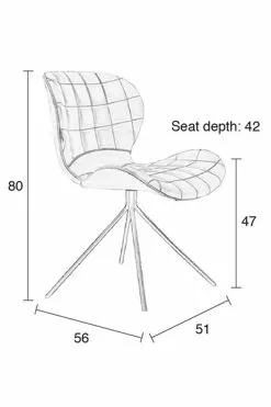 Zuiver OMG Stol 2stk Flere Farger -Bord Försäljningsbutik 1100170 11crop