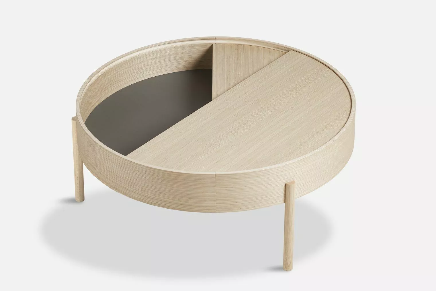 Woud Arc Soffbord Ø89 Cm Flervals-Vitpigmenterad_låda 4 Woud Arc Soffbord Ø89 Cm Flervals-Vitpigmenterad_låda - Bild 2