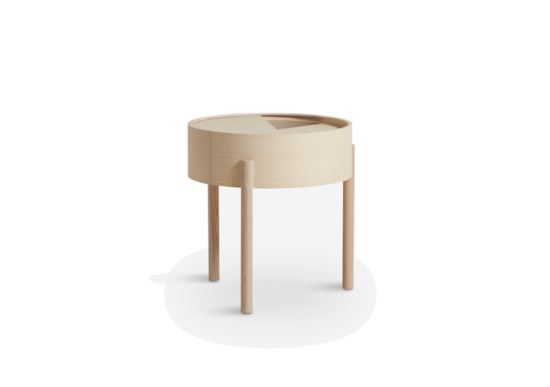 Woud Arc Sidobord Vit Pigmenterad Ask 4 Woud Arc Sidobord Vit Pigmenterad Ask - Bild 2