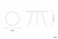 Woud Soround Betong Ø60 H40,5 -Bord Försäljningsbutik 110520 soround side table td 2