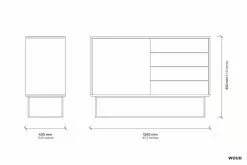 Woud Virkad Hög Svart Ek 5 Woud Virkad Hög Svart Ek -Bord Försäljningsbutik 120310 virka sideboard td
