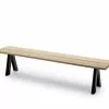 Skagerak Överlappningsbänk Antracit Svart / Western Red Cedar -Bord Försäljningsbutik 1392013 overlap bench black