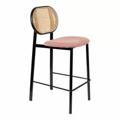 Zuiver Spike Barstol 64.5cm Natur / Rosa