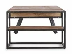 Bizzotto Manchester Soffbord M/hyllor Återvunnet 118x70 Cm -Bord Försäljningsbutik 179099