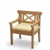 Skagerak Drachmann Stolpute Sitron / Sand -Bord Försäljningsbutik 1960220 drachmann chair cushion lemon sand stripes