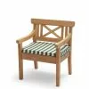 Skagerak Drachmann Stolpute Lys Aprikos / Mørk Grønn -Bord Försäljningsbutik 1960221 drachmann chair cushion light apricot green stripes