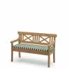 Skagerak Drachmann 120 Pute Lys Aprikos / Mørk Grønn -Bord Försäljningsbutik 1960223 drachmann bench 120 cushion light apricot green stripes