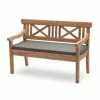 Skagerak Drachmann 120 Kudde Kol NB Med Kudde -Bord Försäljningsbutik 1960804 drachmann teak bench 120 cushion charcoal