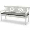 Skagerak Drachmann 165 Kudde Träkol NB Med Kudde -Bord Försäljningsbutik 1960808 drachmann white bench 165 cushion charcoal