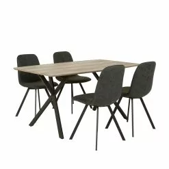 Martinsen Elias Matbord Grå 160x90 Cm -Bord Försäljningsbutik 20170380 20170381 1