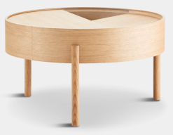 Woud Arc Kaffebord Hvit Pigmentert Lakkert Eik 66cm