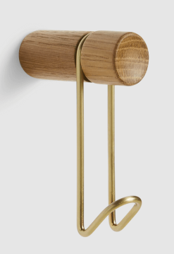 Framsida 26 Woud Around Knagg Eik/Sateng Messing Liten