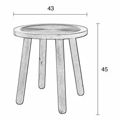 Zuiver Dendron Sidebord Lite -Bord Försäljningsbutik 2300059 9 1000x1000
