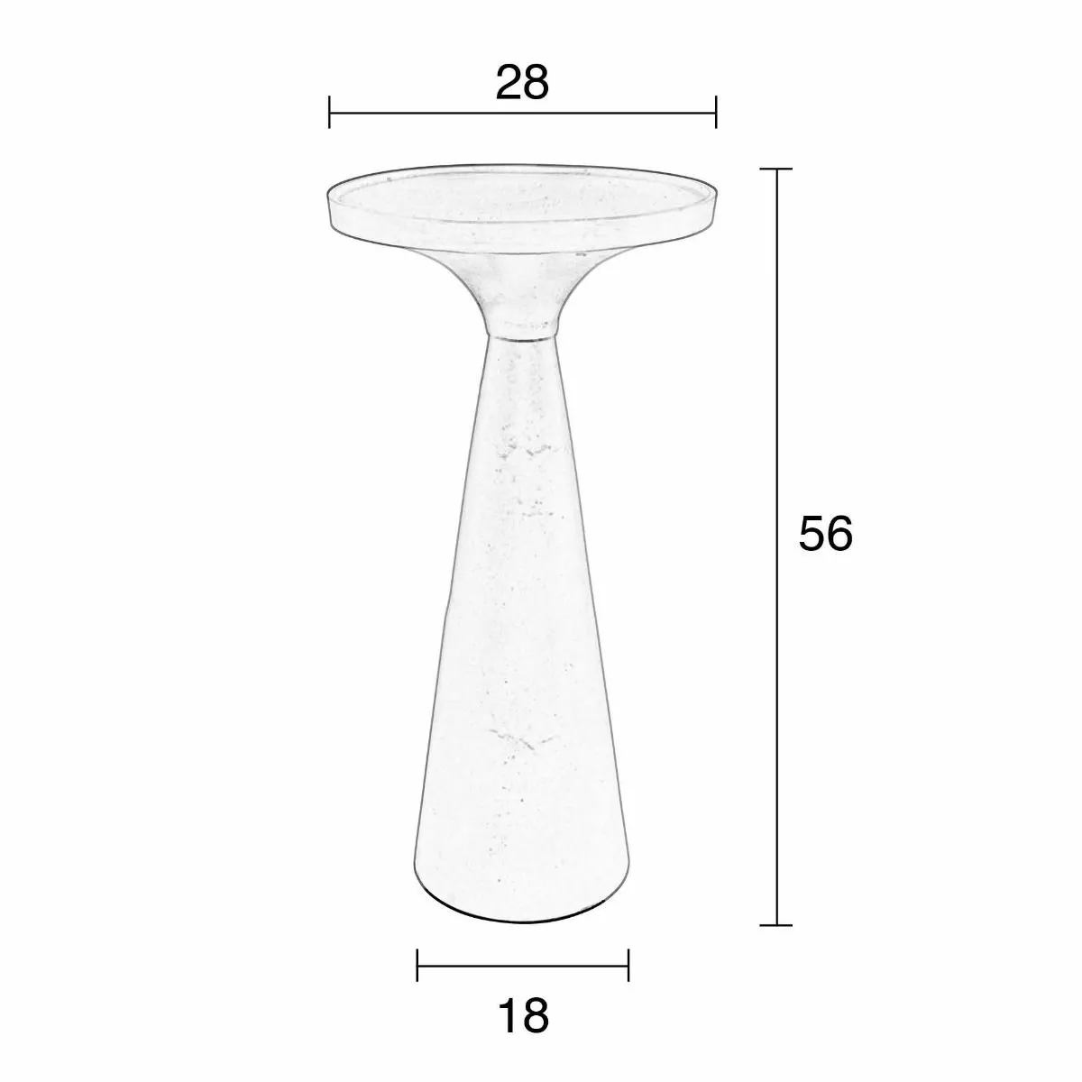 Zuiver Floss Sidebord Grå 9 Zuiver Floss Sidebord Grå - Bild 7