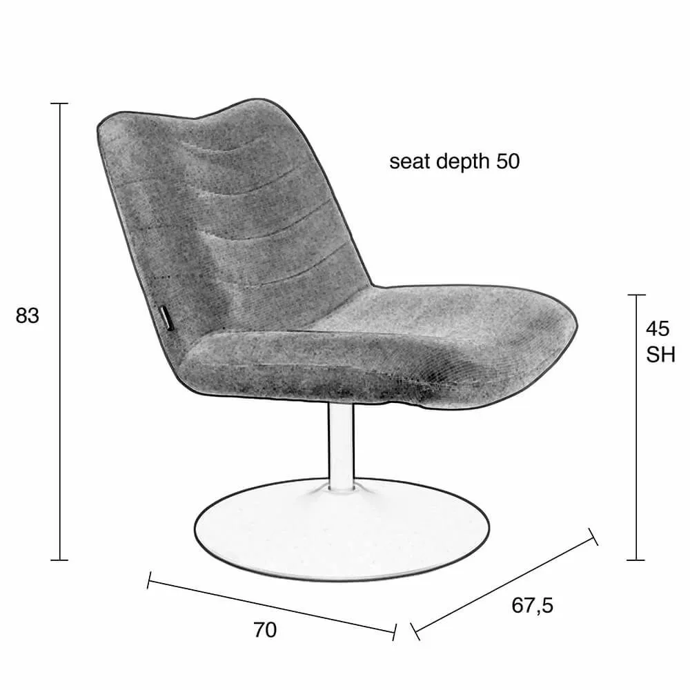 Zuiver Bubba Hvilestol Gul 16 Zuiver Bubba Hvilestol Gul - Bild 14