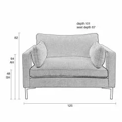 Zuiver Summer "love Seat" Hvilestol Brun 21 Zuiver Summer "love Seat" Hvilestol Brun -Bord Försäljningsbutik 3100159 10 1000x1000 2 1