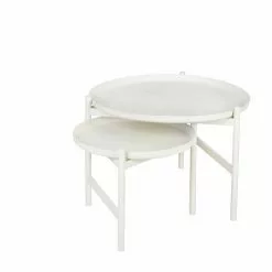 Broste Copenhagen Turner Table Sofabord Jern Hvit -Bord Försäljningsbutik 31002010 1