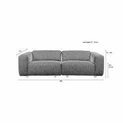 Zuiver Wings Sofa 3-seter Brun / Caramel -Bord Försäljningsbutik 3200200 15 1000x1000 1 1