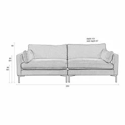 Zuiver Summer Sofa 3-seter Flere Farger -Bord Försäljningsbutik 3200205 10 1000x1000