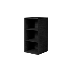 By Lassen Frame 70 Hyllmodul Med 2 Hyllplan Faner Flera Färger -Bord Försäljningsbutik 39804 black stained ash 2