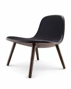 Eva Solo Abalone Lounge Stol Rökt Ek Med Svart Läder -Bord Försäljningsbutik 703004001 loungestol oak smoked leather black skr