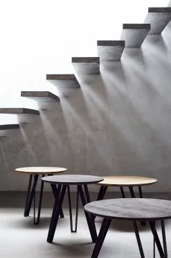 Muubs Space Sofabord Eik Natur Ø90 Cm -Bord Försäljningsbutik 72epvczw