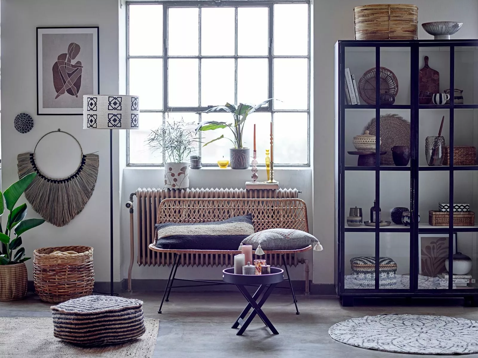 Bloomingville Freya Sidebord Gummitre Sort 8 Bloomingville Freya Sidebord Gummitre Sort - Bild 6