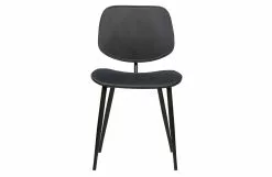 WOOOD Jackie Matstol Sammet 2 St Flervalsgrå