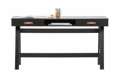 WOOOD Dian Skrivebord Furu Sort