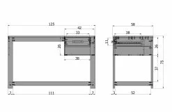 Woood Dennis Desk Pine Black -Bord Försäljningsbutik 8714713119493 50