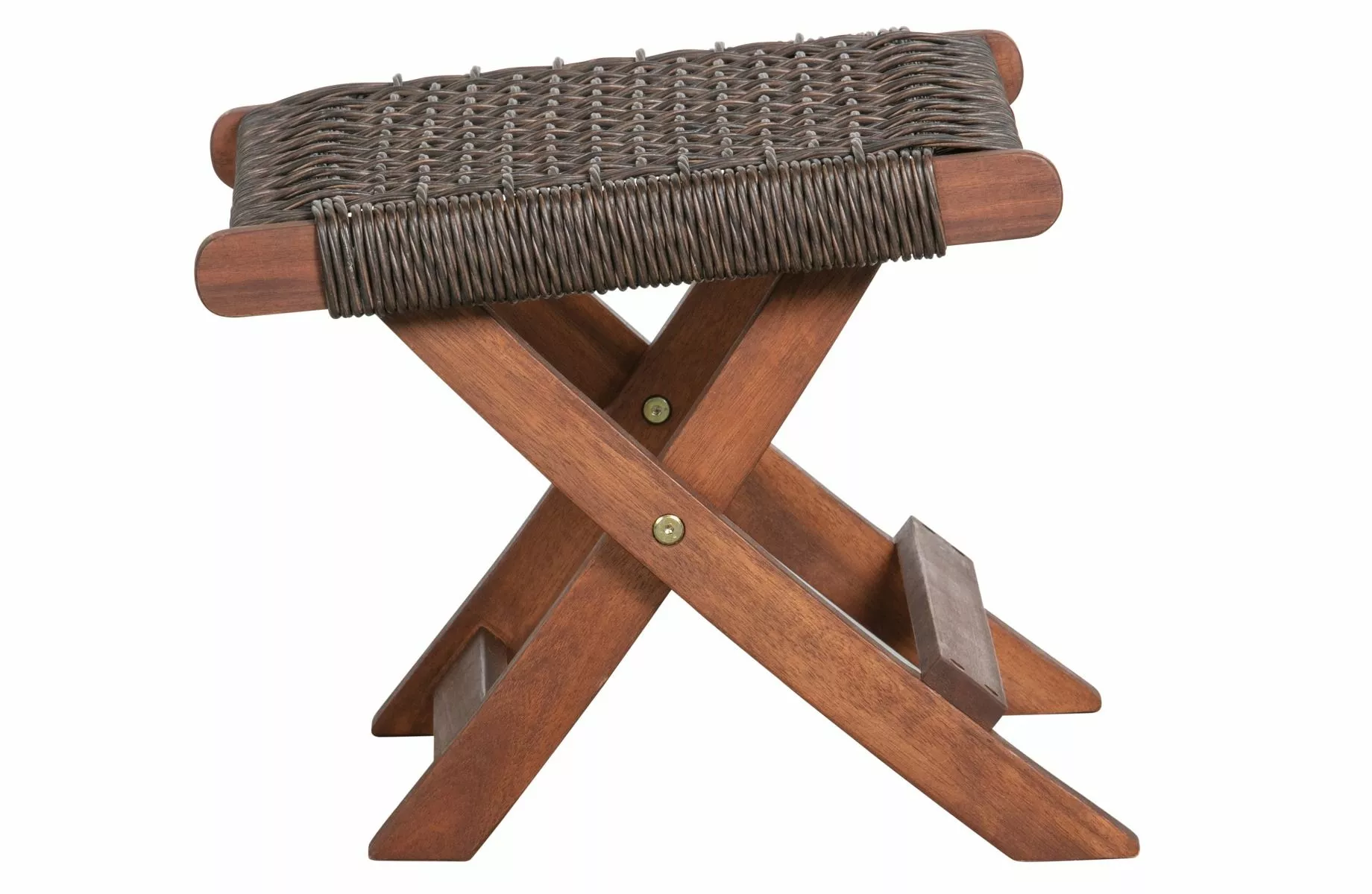 WOOOD Lois Hopfällbar Skammel Mørk Brun 4 WOOOD Lois Hopfällbar Skammel Mørk Brun - Bild 2