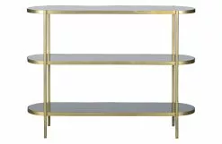 BePureHome Smokey Sidebord Metall/Glass Antikk Messing