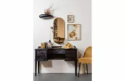 BePureHome Boudoir Sminkebord Acaciatre Sort 83x120x40 Cm -Bord Försäljningsbutik 8714713137190 2 1