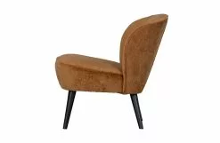 WOOOD Sara Fåtölj Sammetskonjak -Bord Försäljningsbutik 8714713146246 5