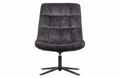 WOOOD Job Hvilestol M/sving Fløyel Antrasitt 11 WOOOD Job Hvilestol M/sving Fløyel Antrasitt -Bord Försäljningsbutik 8714713146253