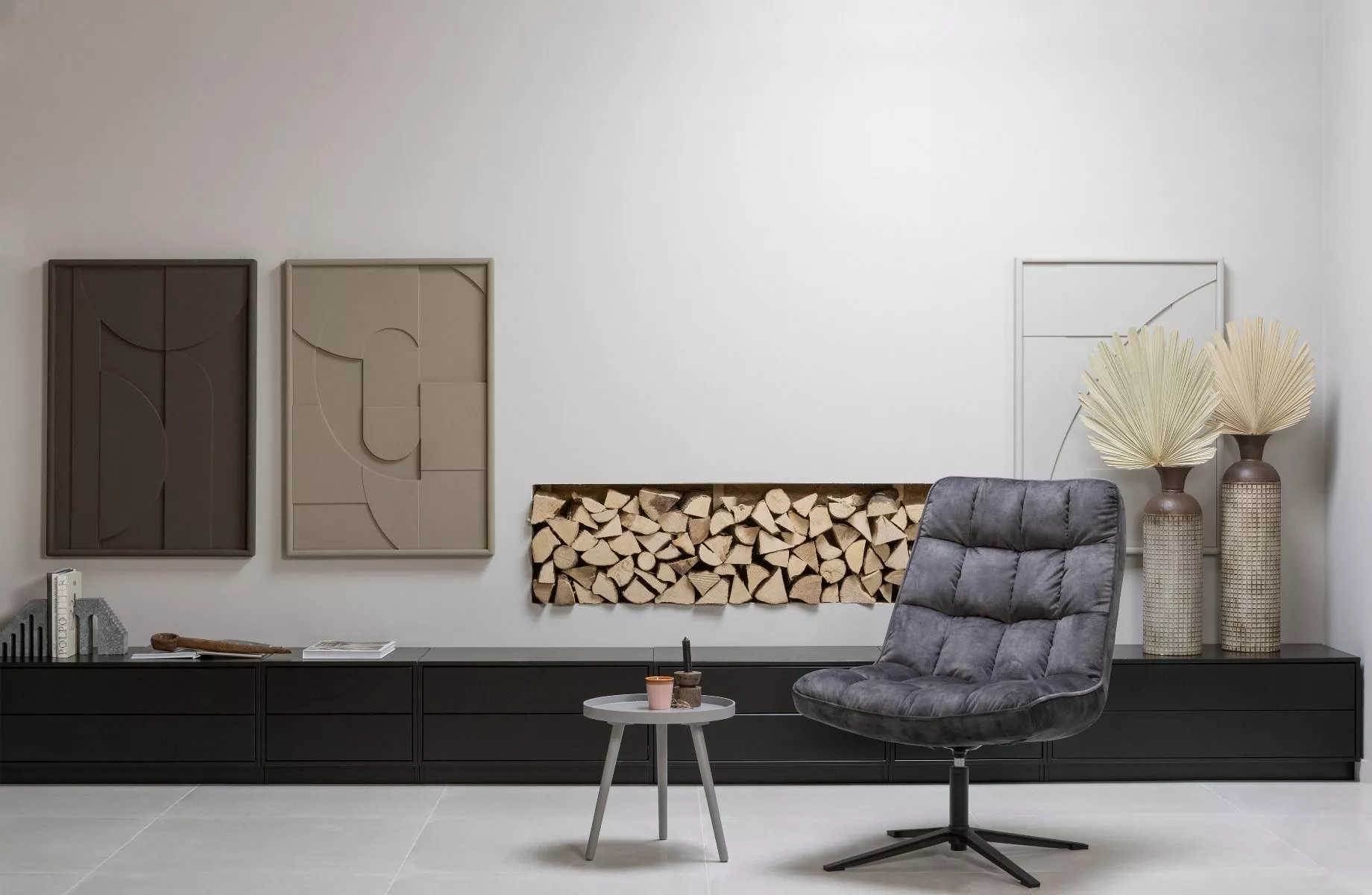 WOOOD Job Hvilestol M/sving Fløyel Antrasitt 5 WOOOD Job Hvilestol M/sving Fløyel Antrasitt - Bild 3