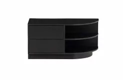 WOOOD Finca Modul För TV-bänk Höger Hörn Furu Svart