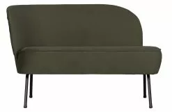 BePureHome Vogue Fåtölj Sammet Vänster Hörn 110 Cm Flerval -Bord Försäljningsbutik 8714713163212