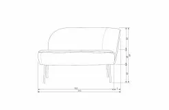 BePureHome Vogue Fåtölj Läder Höger Hörn 110 Cm Flerval -Bord Försäljningsbutik 8714713163328 3