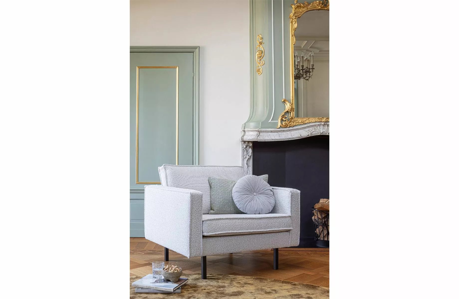 BePureHome Rodeo Hvilestol Bouclé Natur 5 BePureHome Rodeo Hvilestol Bouclé Natur - Bild 3