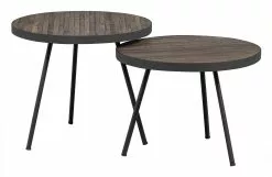 WOOOD Maxime Sofabord Resirkulert Teak Ø54xH40 Cm -Bord Försäljningsbutik 8714713168842 4