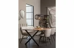 WOOOD Jimmy Spisebord Valnøttfiner X-ben 200x90 Cm -Bord Försäljningsbutik 8714713172474 2