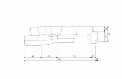 Vtwonen Family Hjørnesofa Venstre Hjørne Flervalg -Bord Försäljningsbutik 8714713176229 50